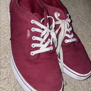 Burgundy Vans